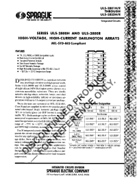 Datasheet ULS-2803 производства Allegro